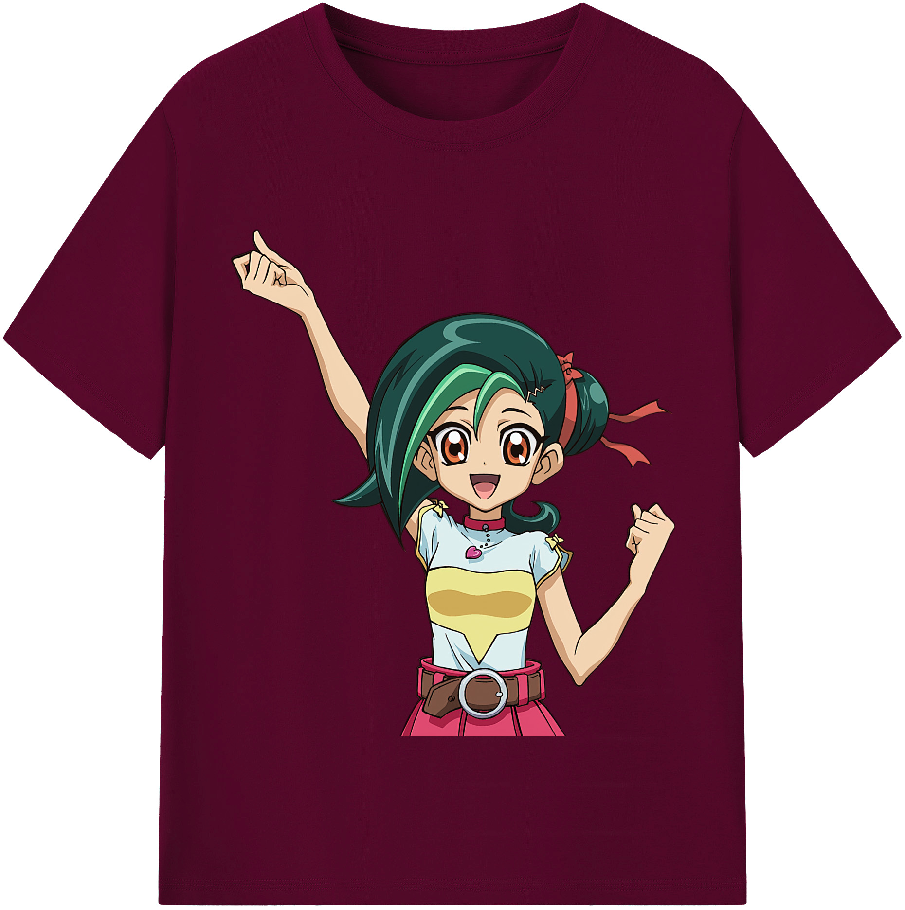 （画像用） 遊☆戯☆王 Yu-Gi-Oh! レディースカジュアルプリントTシャツ（綿100％）